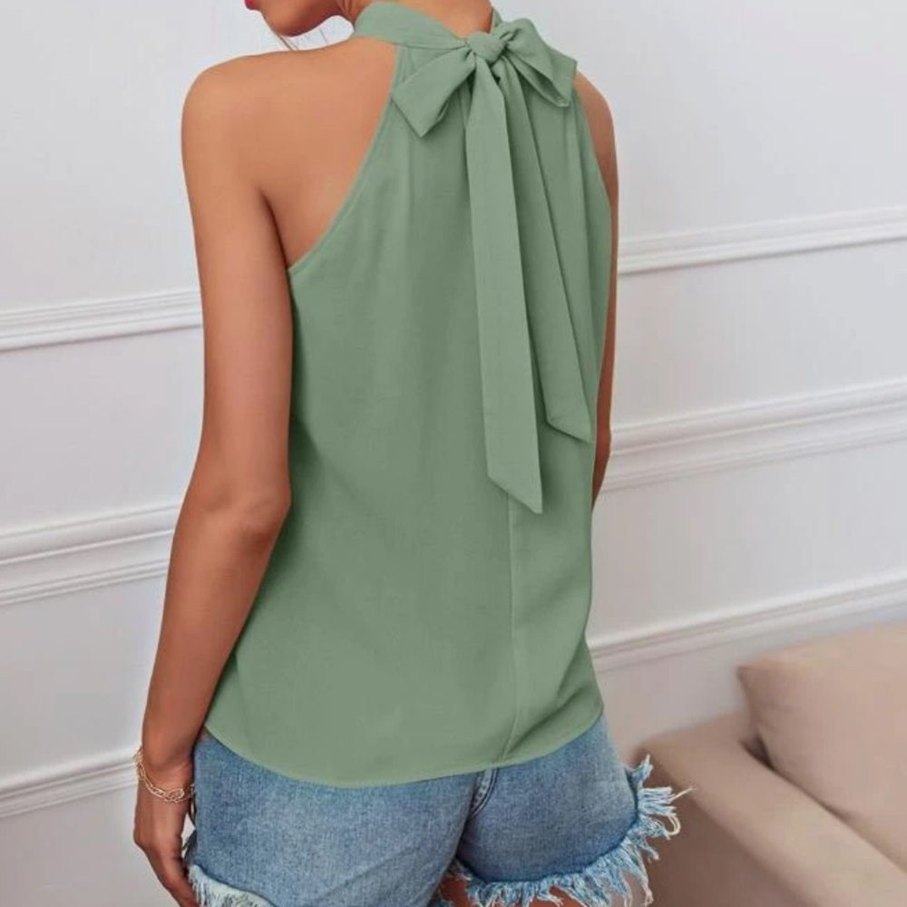 Boho tie back halter top - Picture 12 of 16